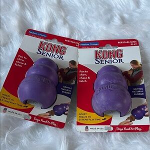 KONG Senior Gentle Purple Dog Kong 2pk